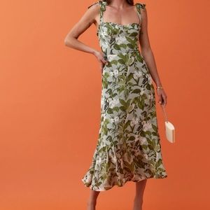 Reformation Nikita dress in “Tropical”